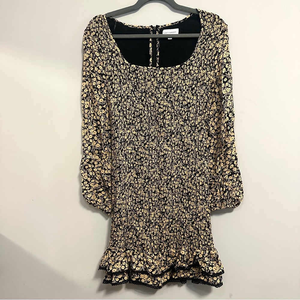 Lost + Wander Floral Long Sleeve Dress